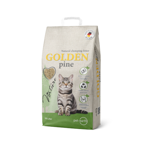 GOLDEN pine - Nature 18L - catlitter