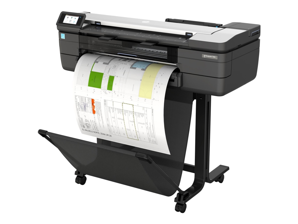 HP DesignJet T830, 2400x1200 dpi, A1/24"/610mm, 4 färger, USB/LAN/WiFi
