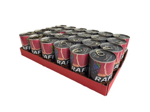Rafi - 24x Dogfood Duck, Blueberries & Cranberries 400g - Bundle (61043), bild 2