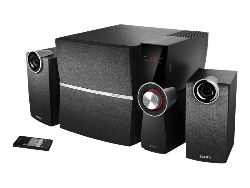 Edifier C2XD, 2.1 stereo, 35W + 2x9W RMS, digitalingång optisk/aux, fjärrkontroll