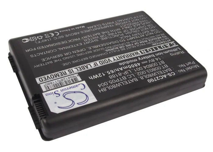 Batteri till Laptop, Bärbar dator för Acer TravelMate 2200, TravelMat 2700
