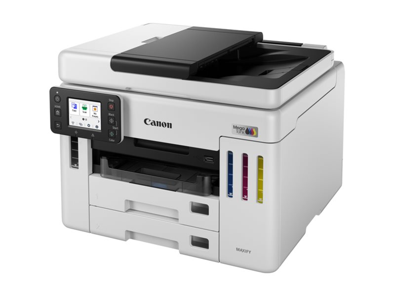 Canon MAXIFY GX7150, skrivare + scanner + kopiator + fax, 24/15,5 ppm ISO, 1200x1200 dpi scanner, display, duplex, USB/LAN/WiFi, Airprint