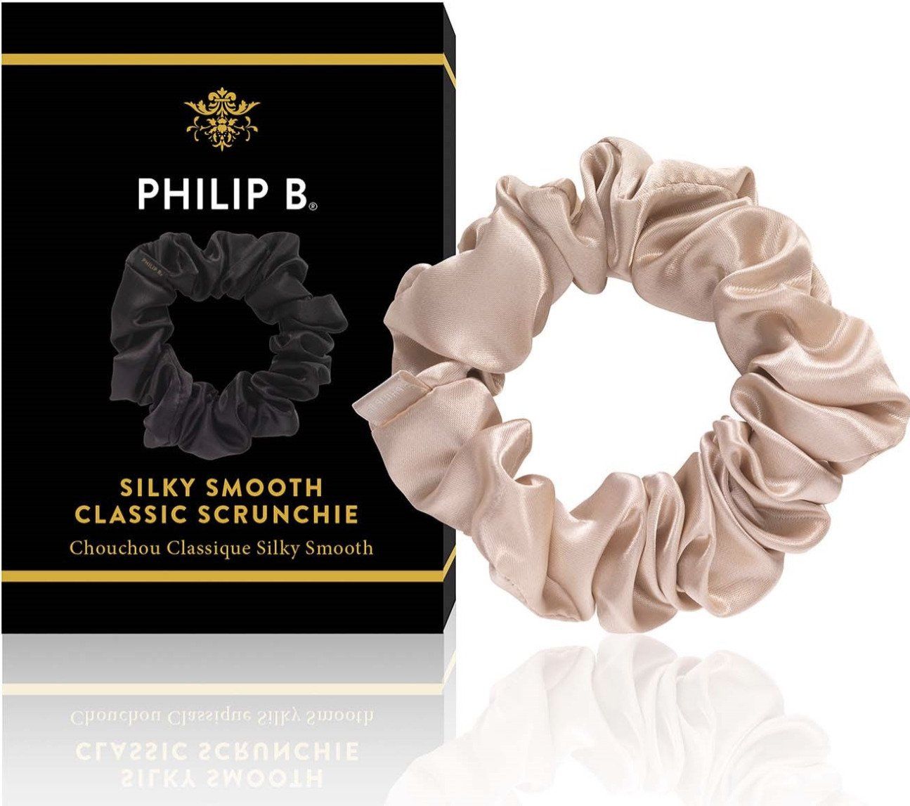 Philip B Classic Scrunchie Champagne