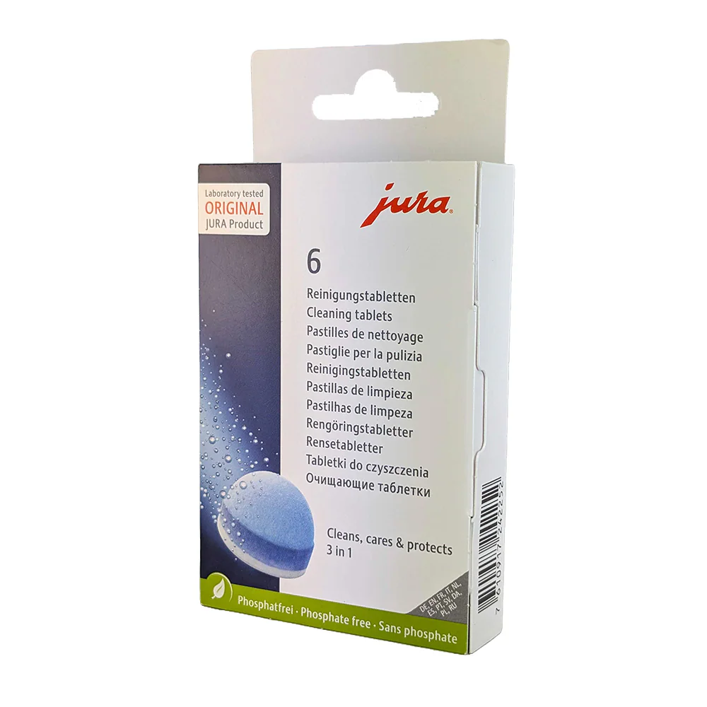 JURA Rengöringstabletter 3-Fas 6pack