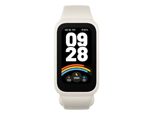 Xiaomi Smart Band 9 Active - Aktivitetspårare med rem - TPU - handledsstorlek: 135-215 mm - display 1.47 - Bluetooth - 16.5 g - beige-vit