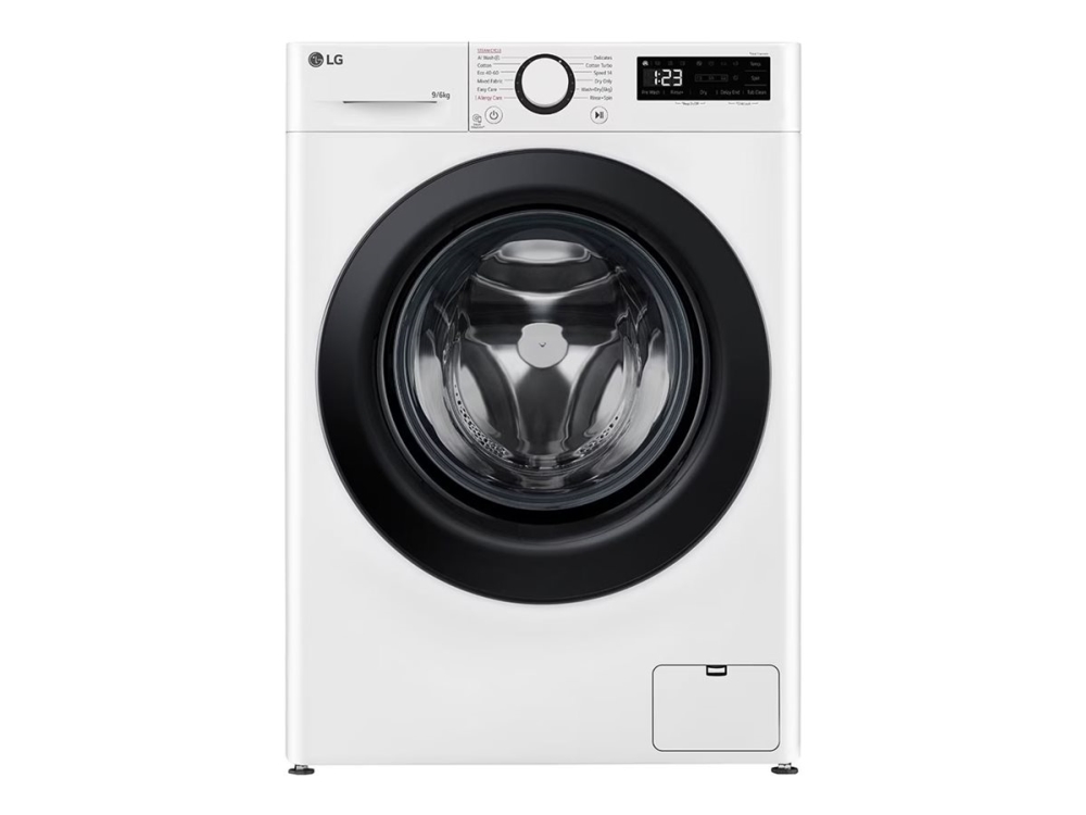 LG R5 F4DR509SBW tvätt/torkmaskin 9 kg tvätt, 6 kg tork A-10%/D, vit