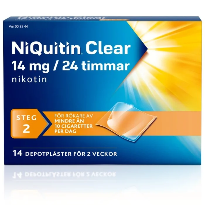 NiQuitin Clear 14 mg/24 Timmar Depotplåster 14 st