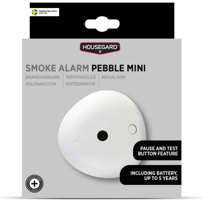 Housegard Pebble Mini Brandvarnare med 5-års batteri