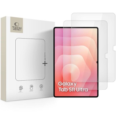 Tech-Protect Glass Fit+ Samsung Galaxy Tab S8/S9/S10/S11 Ultra 14.6-tum, 2-pack, bild 2