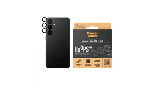 PanzerGlass Samsung Galaxy S24+ Hoops kameralinsskydd, svart, bild 3