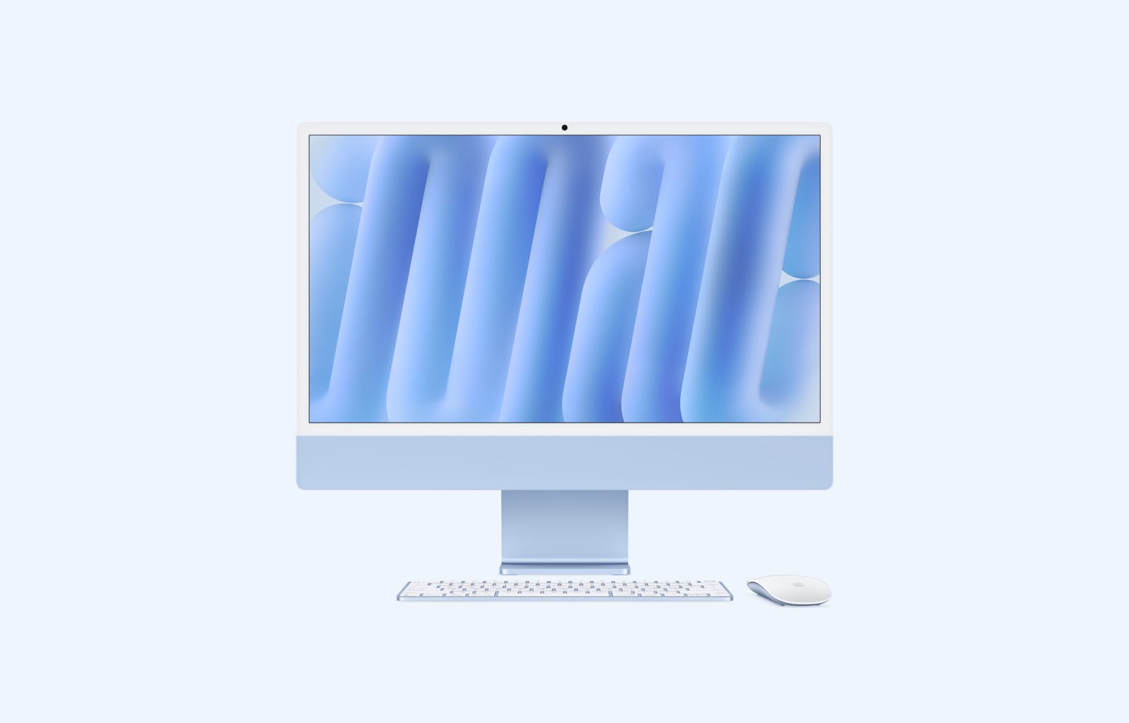 Apple iMac 24" (M4) 8C 256 GB, blå