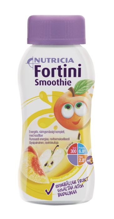 Fortini Smoothie, barnkosttillägg, komplett, sommarfrukt, 200 milliliter