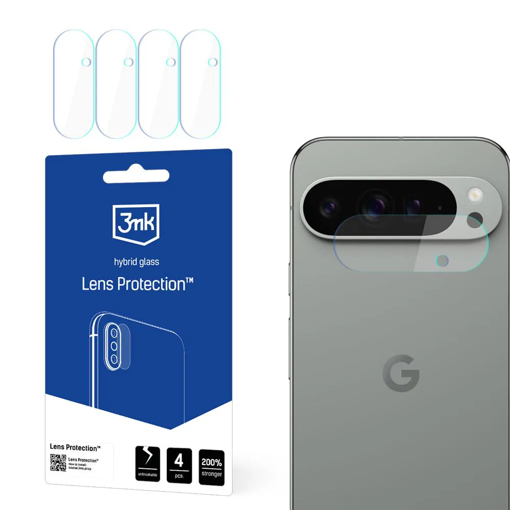 Hybridglas för kameralinser – 3mk-linsskydd för Google Pixel 9