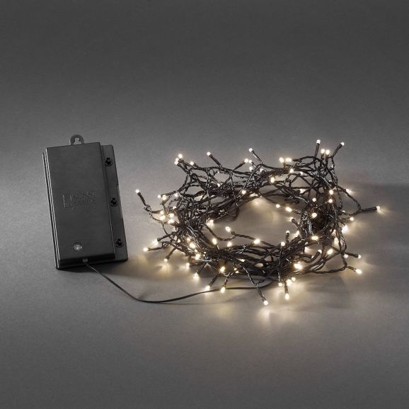 Konstsmide Batterislinga svart 240 VV LED
