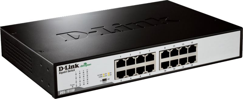 D-Link DGS-1016D Gigabitswitch 16 portar