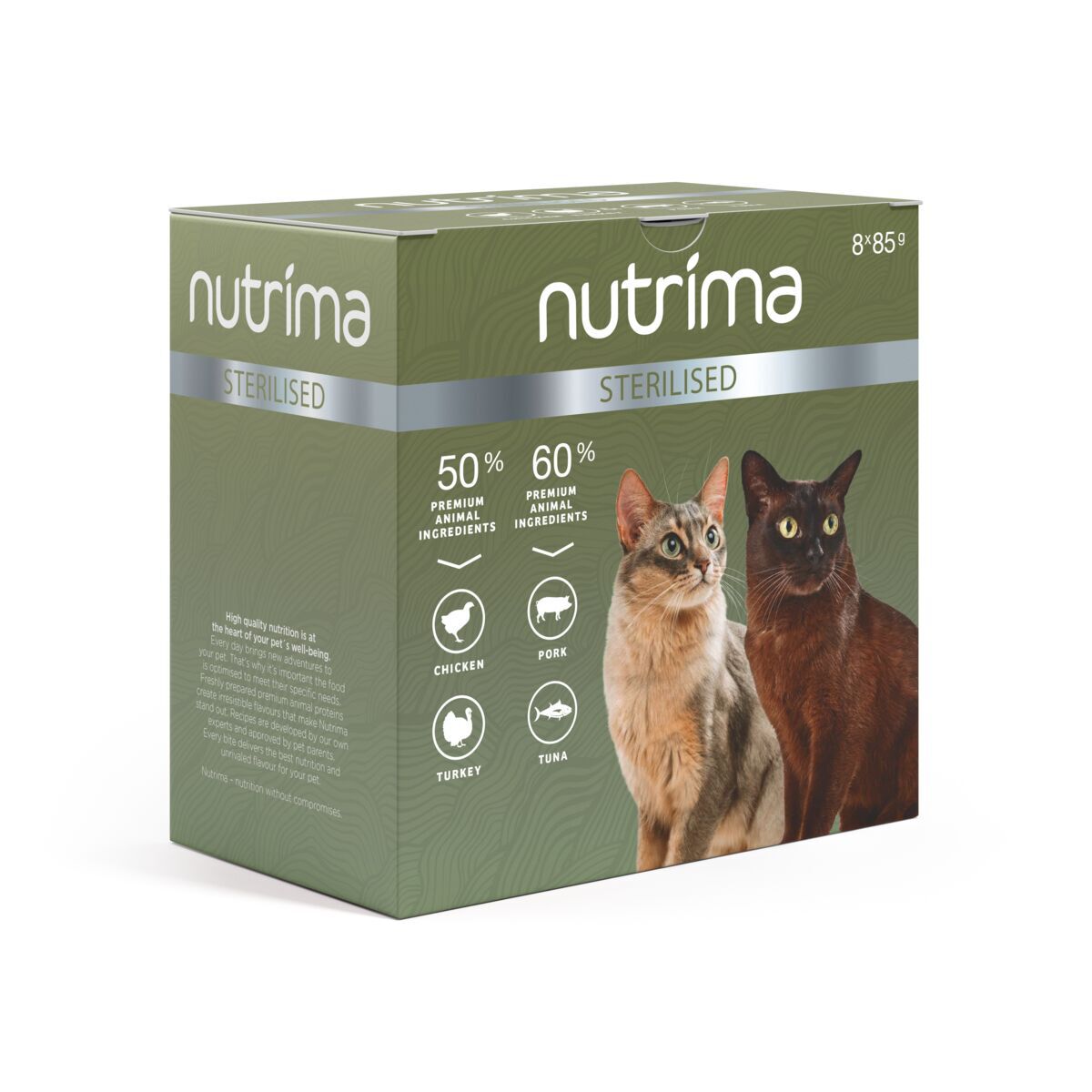 Nutrima Cat Adult Sterilised Multipack 8 x 85 g