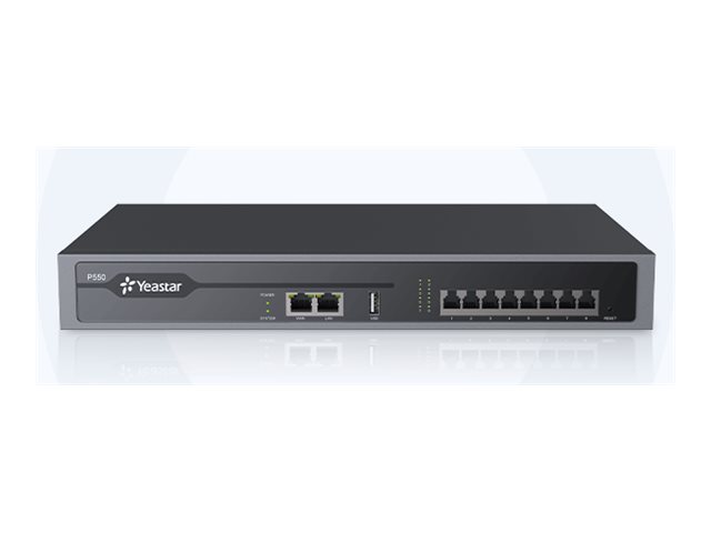 Yeastar P-Series P550 - IP-PBX - 1U - rackmonterbar - 8 FXO-portar - 8 FXS-portar - 2 x 10/100/1000