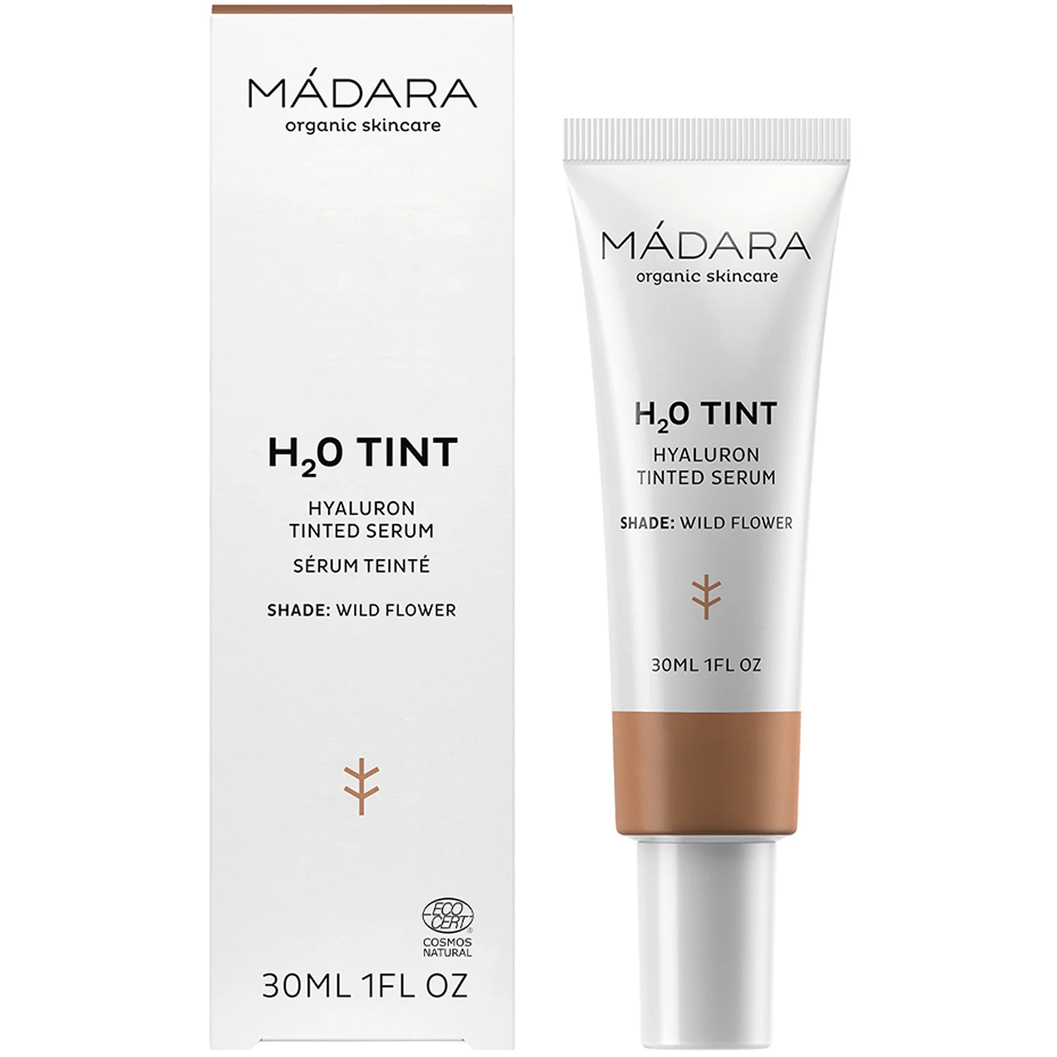 MÁDARA H2O Tint Hyaluron Tinted Serum #4 Wild Flower 30 ml, bild 3