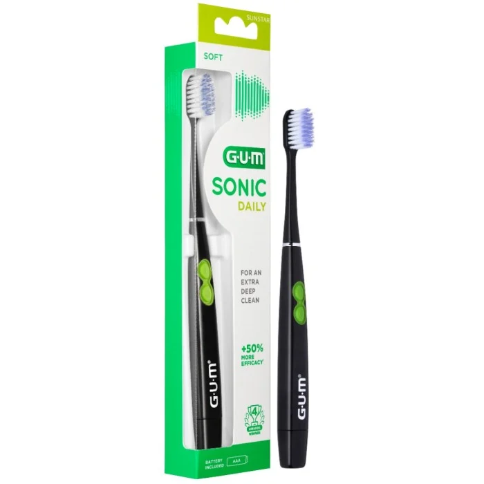GUM Sonic Daily Toothbrush Svart, 1 st
