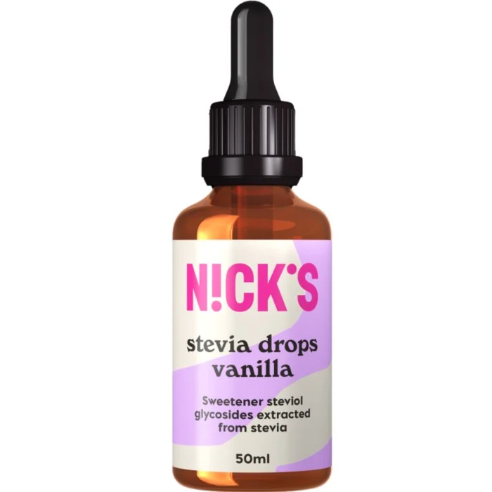 Nicks Stevia Drops, Vanilla, 50 ml