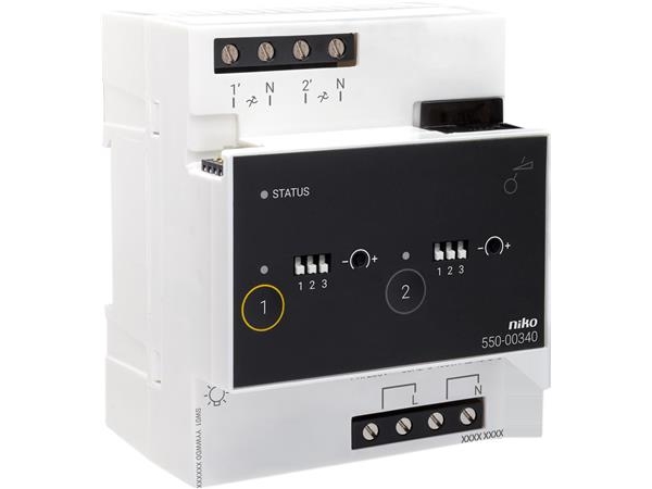 Universell dimmarmodul 2 × 400W för Niko Home Control