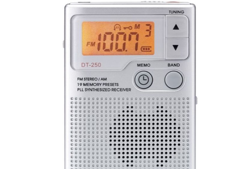 Sangean DT-250, AM,FM,MW, 87,5 - 108 Mhz, 520 - 1710 kHz, 4 ohm (O), 3,49 cm (1.38), Sølv