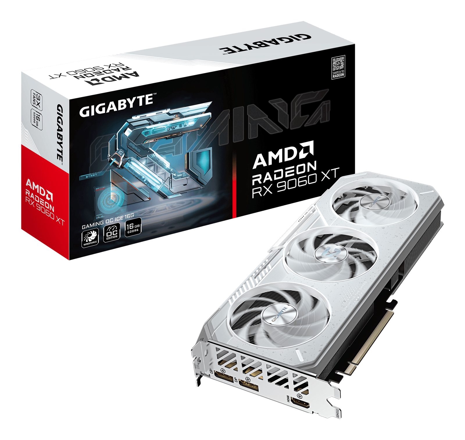 Gigabyte Radeon RX 9060 XT OC ICE 16GB, bild 4