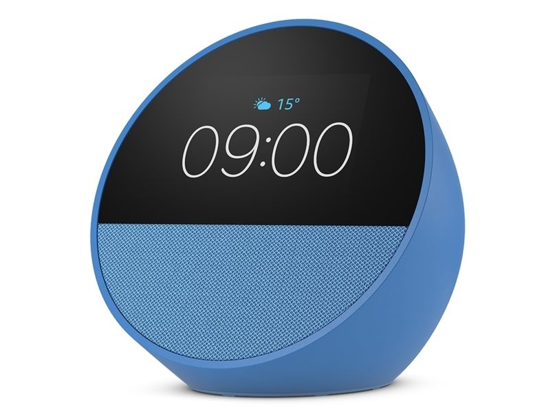 Amazon Echo Spot, Amazon Alexa, Sfärisk, Blå, 7,19 cm (2.83), 320 x 240 pixlar, MediaTek