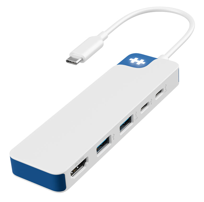 HyperDrive Flex 5 Port USB-C Hub - Blå/Vit, bild 3