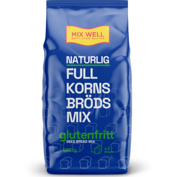 MixWell Naturligt Glutenfri Fullkornsbrödsmix 1 kg