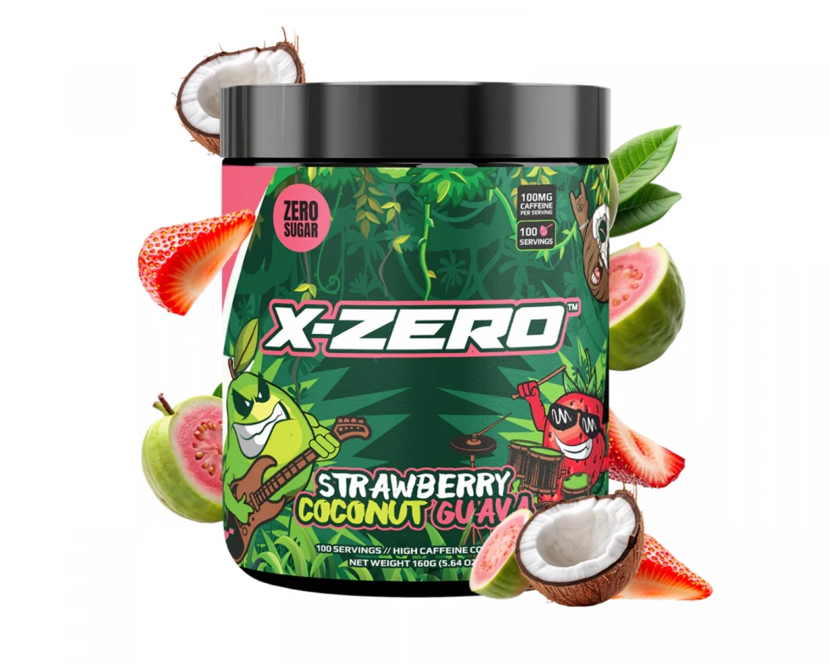 X-Gamer X-Zero Strawberry Coco Guava - 100 Serveringar