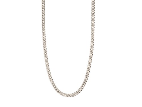 PILGRIM - FUCHSIA Curb Chain Necklace - Silver-Plated - 40 + 9 cm, bild 2
