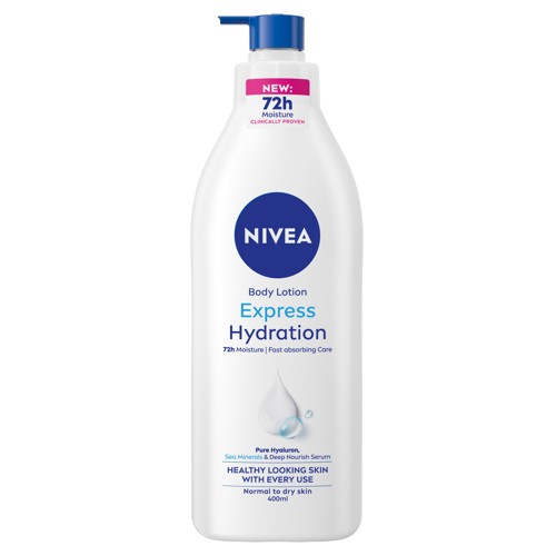 NIVEA Express Hydration Body Lotion Pump 400 ml