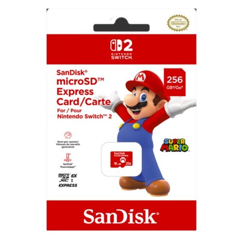 SanDisk microSD Express Memory Card for Nintendo Switch 2 - 256GB