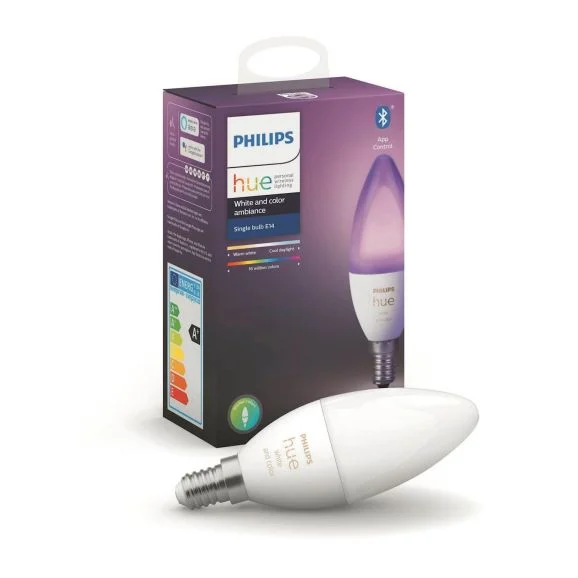 Philips Hue Color Ambiance Smart LED-lampa E14 470 lm 1-pack