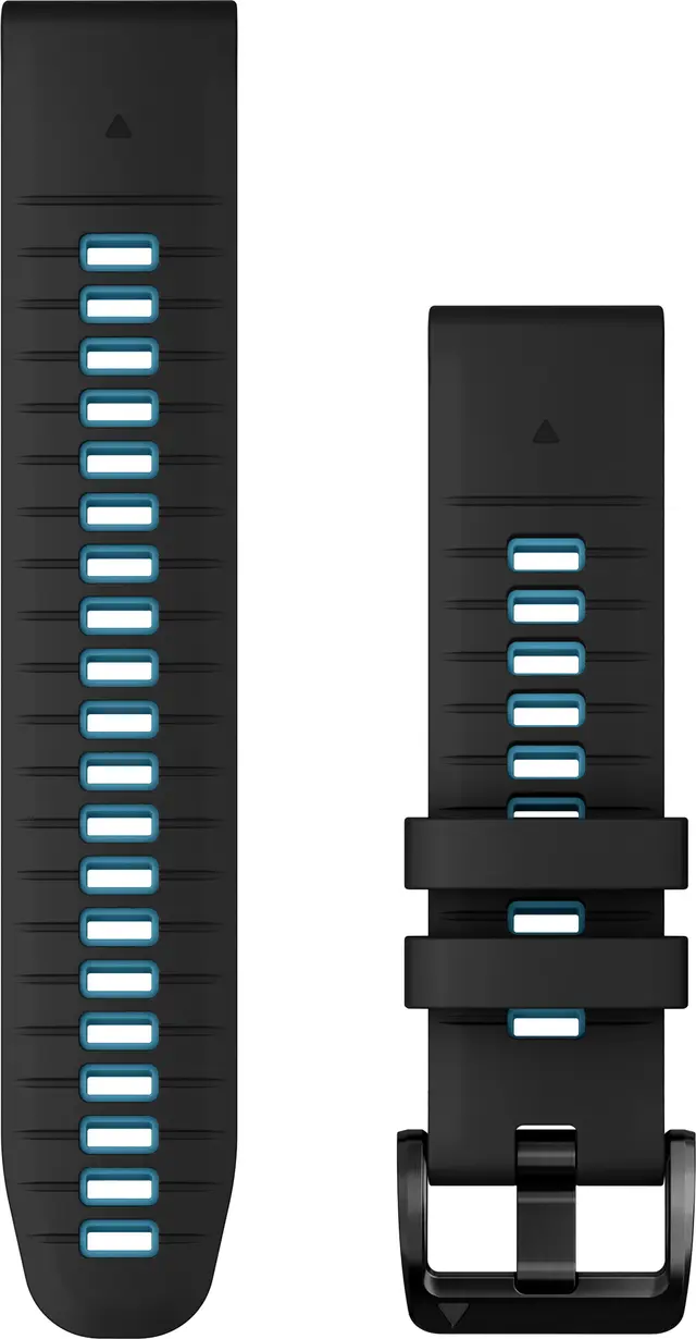 Garmin Quickfit armband 22 mm silikon, svart/blå