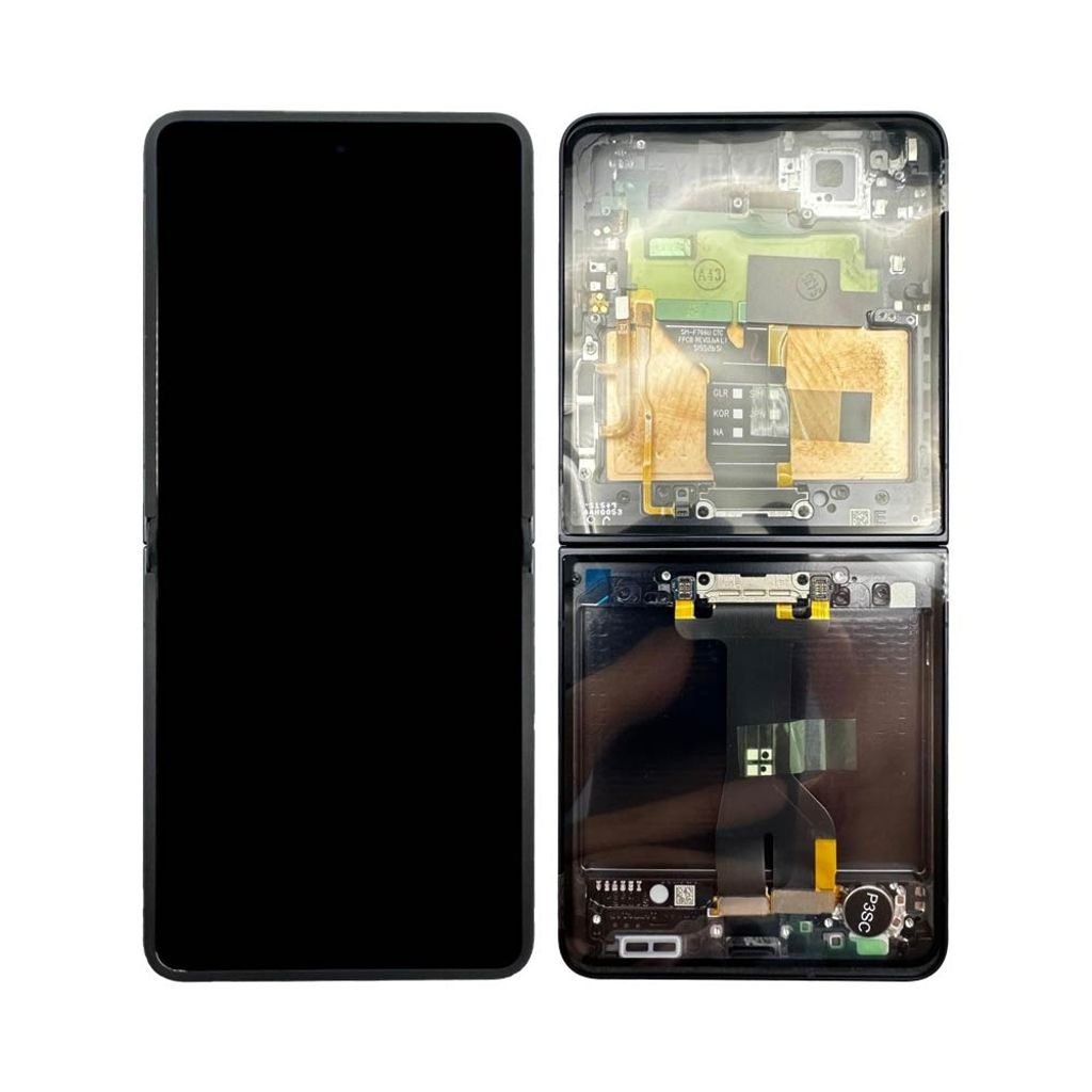 Samsung Galaxy Z Flip7 (SM-F766B) - Glas och displaybyte (Main / Inre display) - Jet Black