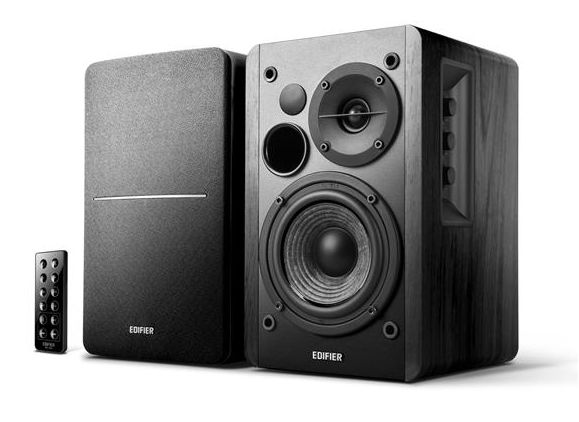 Edifier R1280DB 2x21W RMS, Bluetooth, optisk/coax, med fjärrkontroll - Svart, bild 4
