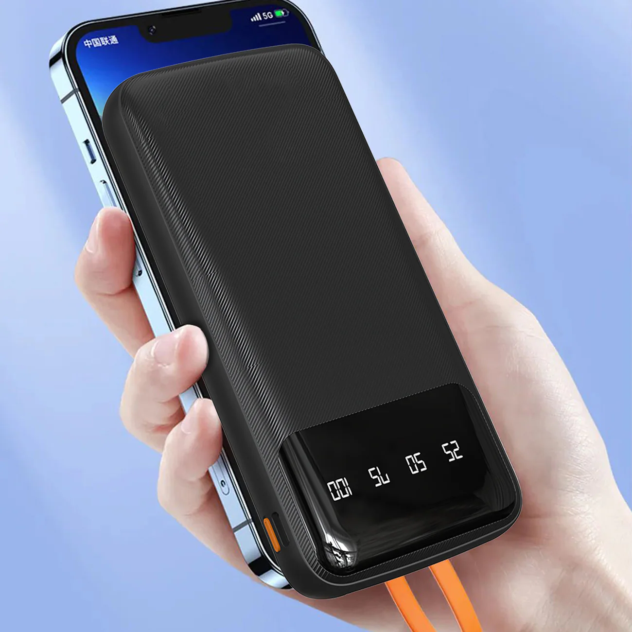 Dudao K6Pro Universal 10000mAh Power Bank med USB-kabel, USB typ C, Lightning vit (K6Pro-vit), bild 5
