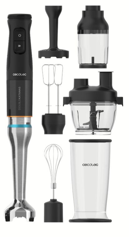 Cecotec 03979, Stavmixer, 1500 W, Svart, Rostfritt stål