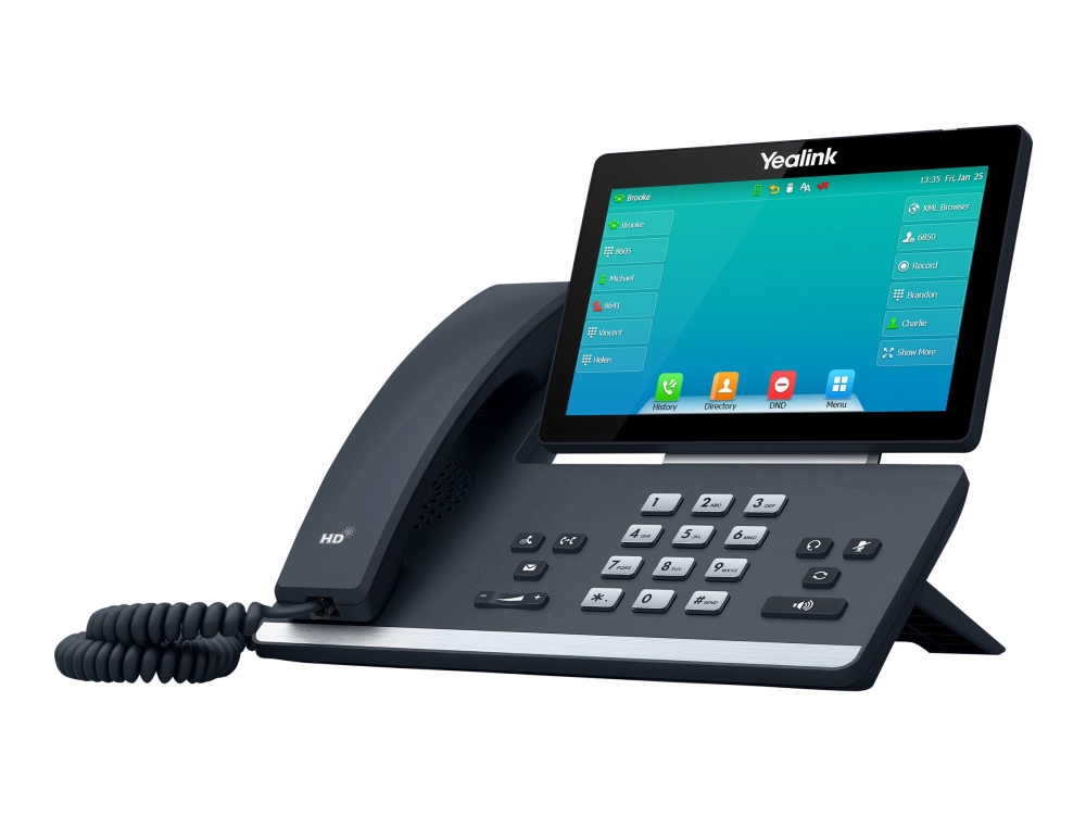 Yealink SIP-T57W VoIP-telefon med Wi-Fi och Bluetooth 4.2, grå, bild 3