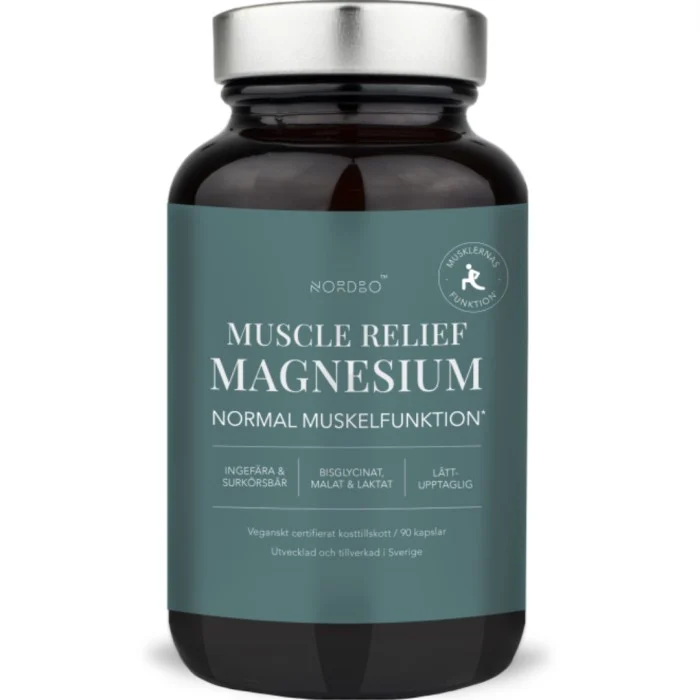 Nordbo Muscle Relief Magnesium 90 kap
