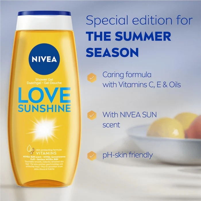 NIVEA Love Sunshine Shower Gel 250 ml, bild 2