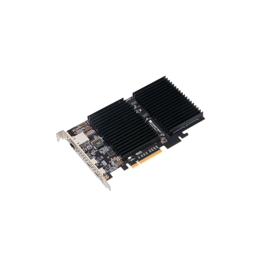 SONNET McFiver Dual M.2 NVMe SSD, 10GbE, USB-C PCIe card