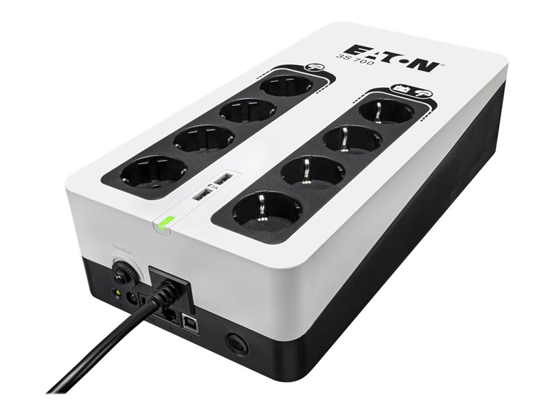 Eaton 3S 700 DIN, 700VA/420W, 4+4 utgångar, USB, bild 3