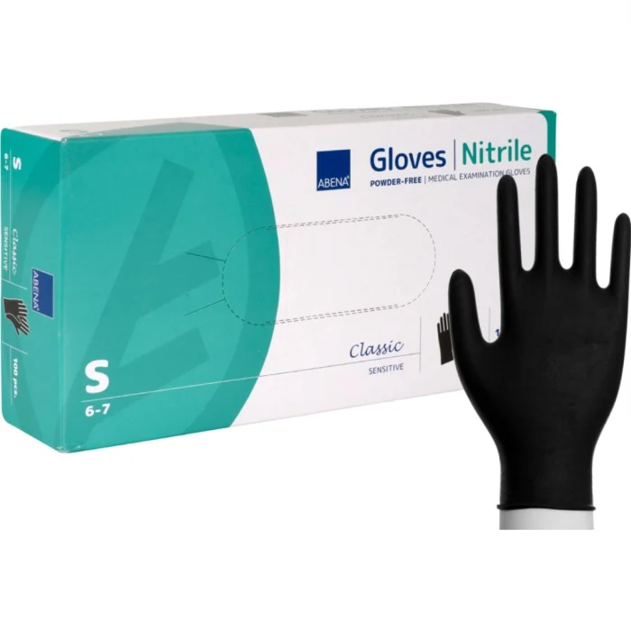 ABENA Nitrilhandske Black 100-pack Small, bild 2
