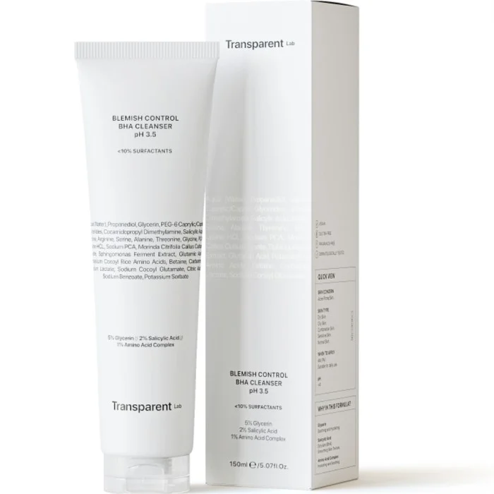 Niche Beauty Lab Transparent Lab Blemish Control Bha Cleanser pH 3.5 150 ml, bild 5