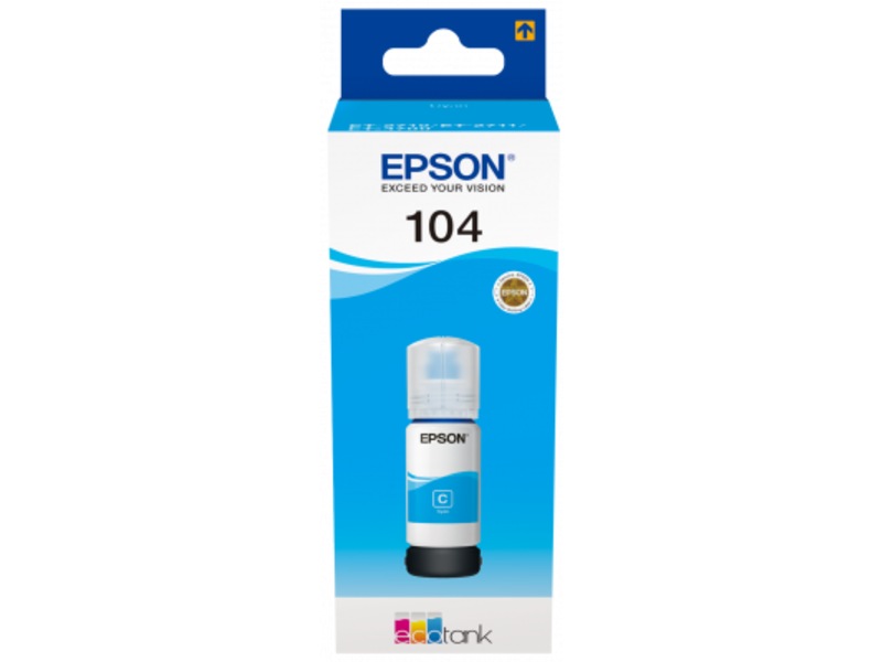 Epson T104, cyan EcoTank cyan bläck, bild 5
