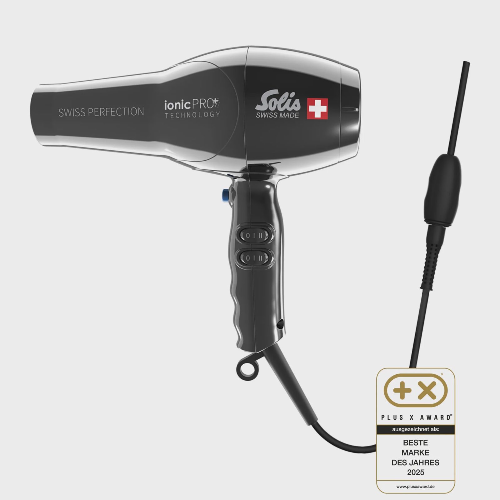 Solis Swiss Perfection 360 ionic Pro Type 440 hårfön, svart