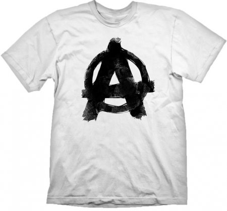 Rage 2 Anarchy Black Logo Vit T-Shirt (Small)